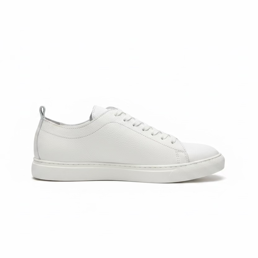 Ledersneaker Weiss