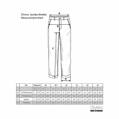 Chino Schwarz JACOBO Stretto, Twill